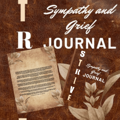 a hardcover grief journal for men and women