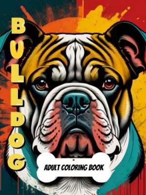 bulldog adult coloring book